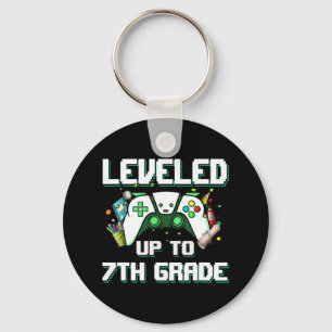 Levelled Up To 7th Grade Gamer Back To School Boys Key Ring