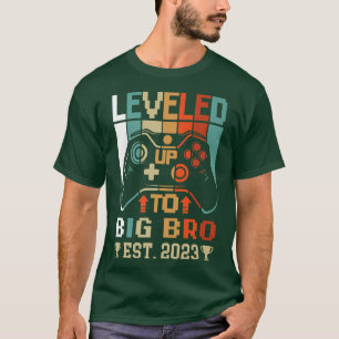 Levelled Up To Big Bro Est  T-Shirt