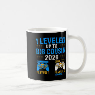 Levelled Up To Big Cousin 2026 Promoted To Future  Coffee Mug