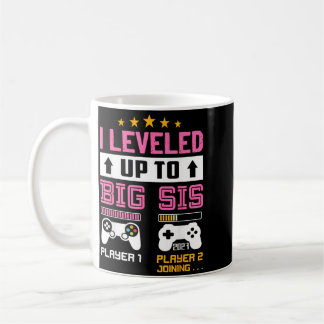 Levelled Up To Big Sis 2027 Cute Soon To Be Big Coffee Mug