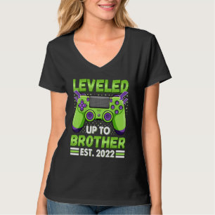 Levelled Up To Brother 2022 Promoted To Big Bro Ga T-Shirt