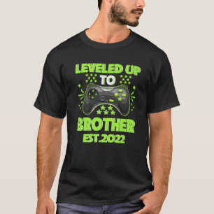 Levelled Up To Brother 2022 Soon To Be Brother 202 T-Shirt