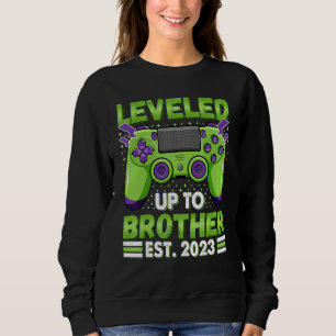 Levelled Up To Brother 2023 Promoted To Big Bro 20 Sweatshirt