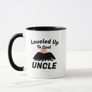 Levelled Up to Cool Uncle Gift, Funny Father's Day Mug