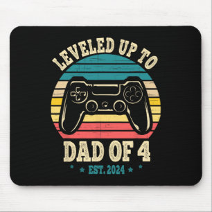 Levelled Up To Dad Of 4 Promoted To Daddy Gamer Fa Mouse Mat