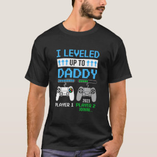 Levelled Up To Daddy 2023 Soon To Be Dad 2023 T-Shirt