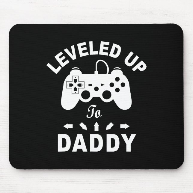 Levelled Up To Daddy Video Game Dad  Mouse Mat (Front)
