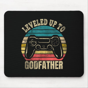 Levelled Up To Godfather Video Gamer Gaming 1  Mouse Mat