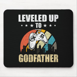 Levelled Up To Godfather Video Gamer Gaming 3  Mouse Mat