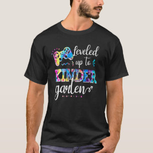 Levelled Up To Kindergarten Video Game Tie Dye Bac T-Shirt
