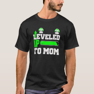 Levelled Up To Mum New Mum Retro Grunge Gamer T Sh T-Shirt