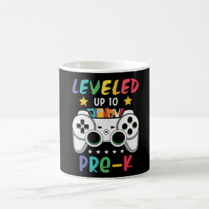 Levelled Up To Pre-K Gamer Back To School Kids Gif Coffee Mug