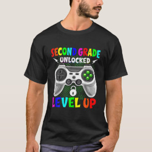Levelled Up To Second Grade Back To School Boys Gi T-Shirt
