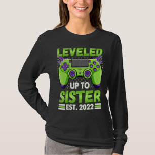 Levelled Up To Sister 2022 Promoted To Big Sister T-Shirt