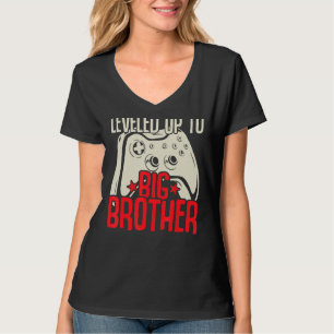 Levelled Up To The Big Brother Controller Gamer T-Shirt