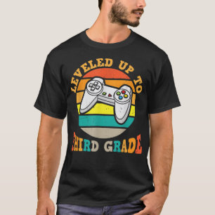 Levelled Up To Third Grade, Cute 3rd Grade T-Shirt