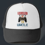Levelled Up To Uncle New Uncle T-Shirt New Uncle Trucker Hat<br><div class="desc">Levelled Up To Uncle New Uncle Gift Levelled Up To Uncle T-shirt Pregnancy Announcement New Uncle Shirt Uncle Announcement Reveal to Uncle T-Shirt Uncle To Be funny, uncle, gamer, vintage, gaming, geek, daddy, dad, family, level up, levelled up, announcement, uncle to be, brother, levelled up to uncle, new uncle, fathers...</div>