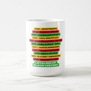 Levelling Up Black History Timeline  Coffee Mug
