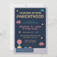 Levelling Up Into Parenthood Video Game Baby Showe