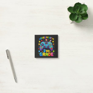 Levelling Up to 2nd Grade Back to School Gamer Post-it Notes
