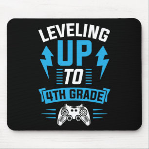 Levelling Up To 4th Grade Fourth Gamer Birthday Pa Mouse Mat