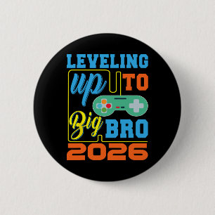 Levelling Up To Big Bro 2026 Video Game Pregnancy 6 Cm Round Badge