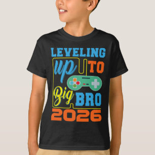Levelling Up To Big Bro 2026 Video Game Pregnancy  T-Shirt