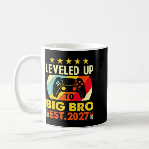 Levelling Up To Big Bro 2027 Funny Promoted To Big Coffee Mug