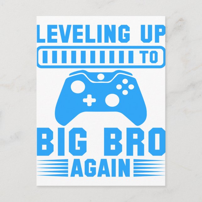 Levelling Up To Big Bro Again Postcard (Front)