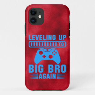 Levelling Up To Big Bro Again Red and Blue iPhone 11 Case