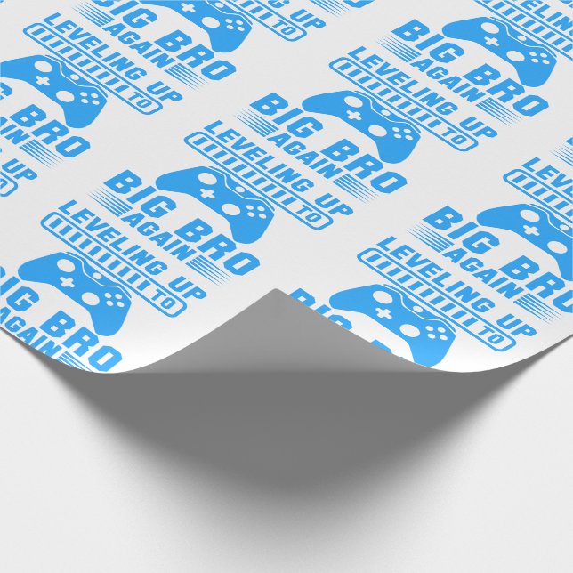 Levelling Up To Big Bro Again Wrapping Paper (Corner)