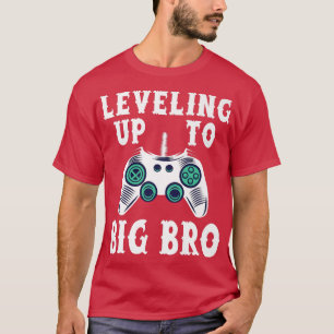 Levelling up to Big Bro Pregnancy Announcement Gam T-Shirt