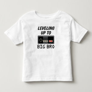 Levelling up to Big Bro Shirt Video Game Brother