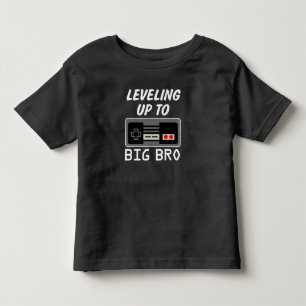Levelling up to Big Bro Shirt Video Game Brother