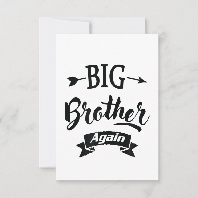 Levelling up to Big Brother Again 2022 Pregnancy RSVP Card (Front)