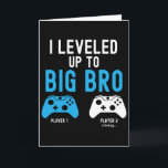 Levelling Up To Big Brother Design Video Game Play Card<br><div class="desc">Levelling Up To Big Brother Design Video Game Player 1</div>