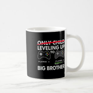 Levelling Up To Big Brother Shirt - Video Game Pla Coffee Mug