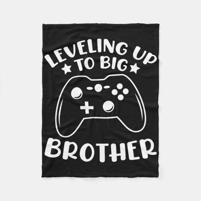 Levelling Up To Big Brother Video Game Controller  Fleece Blanket (Front)