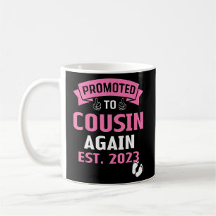 Levelling Up To Big Cousin Again 2023 Girl Pregna Coffee Mug