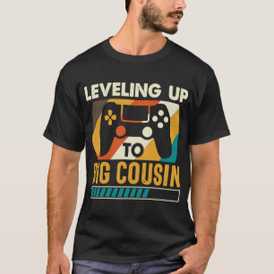 Levelling Up To Big Cousin Baby Announcement Playe T-Shirt