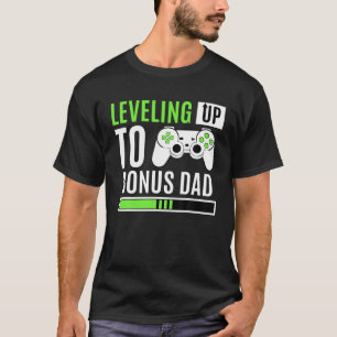 Levelling Up To Bonus Dad Stepfather Gaming Baby G T-Shirt