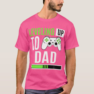 Levelling Up To Dad Gaming Baby Gender Reveal Anno T-Shirt