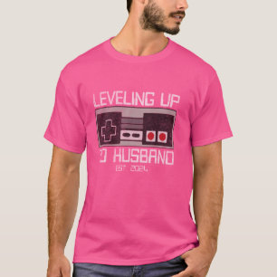 Levelling Up To Future Husband 2024 Bachelor Party T-Shirt