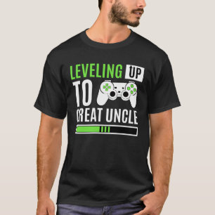 Levelling Up To Great Uncle Gaming Baby Gender Ann T-Shirt