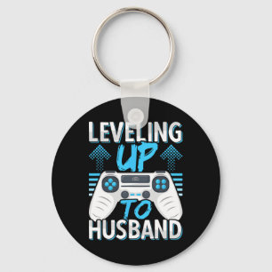 Levelling Up To Husband Engagement For Him Key Ring