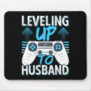 Levelling Up To Husband Engagement For Him Mouse Mat