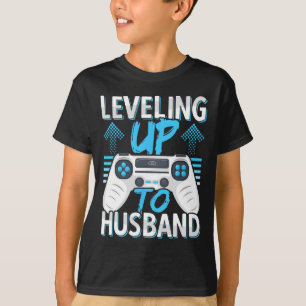 Levelling Up To Husband Engagement For Him T-Shirt