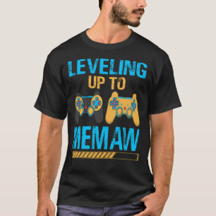 Levelling Up To MEMAW Gamer Video Game T-Shirt