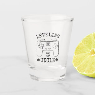 Levelling up to uncle first father's day shot glass