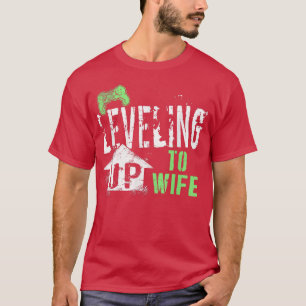 Levelling Up To Wife 2022 Funny Video Game Gaming T-Shirt